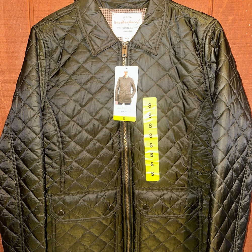 Weatherproof Men's/Woman’s Quilted Deep Olive Green Jacket
